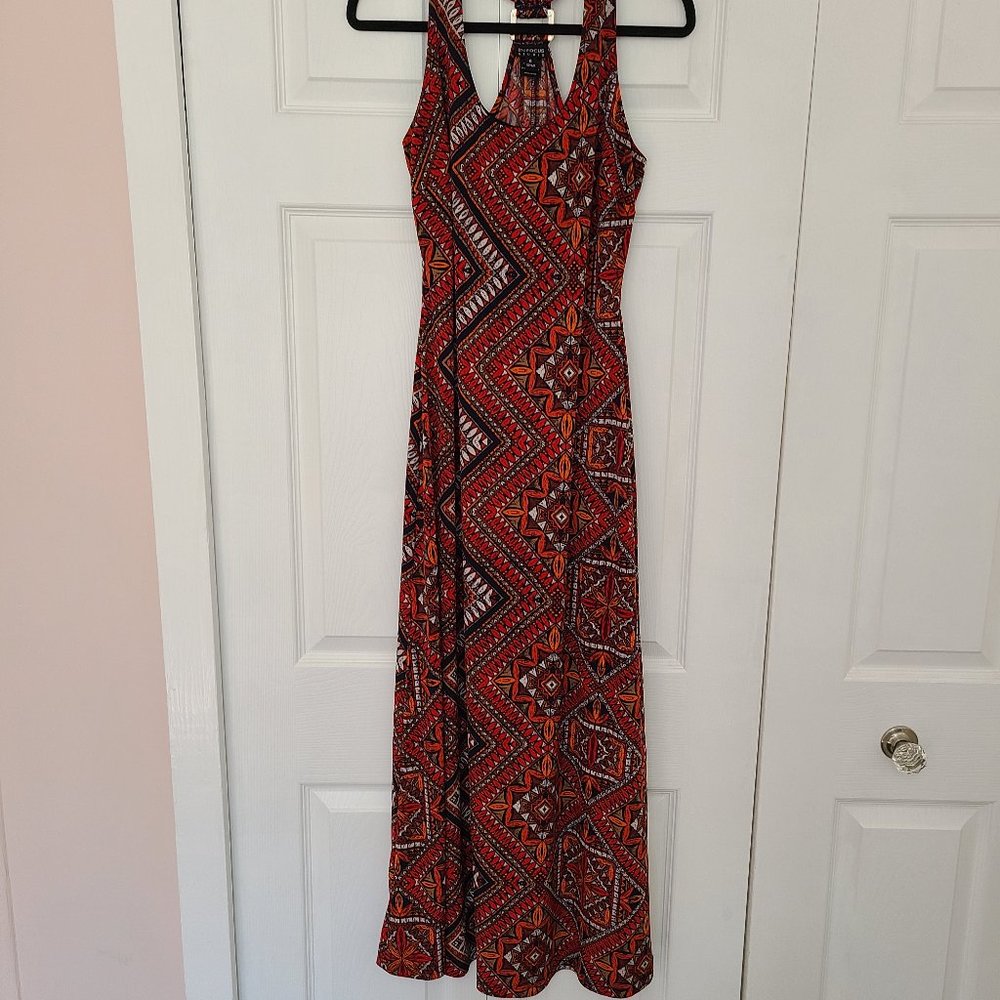 ENFOCUS Studio  Beautiful Fall Colors Midi/Maxi Dress 8 BLACK FRIDAY SALE!